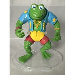 1989 TEENAGE MUTANT NINJA TURTLES GENGHIS FROG ACTION FIGURE PLAYMATES TMNT